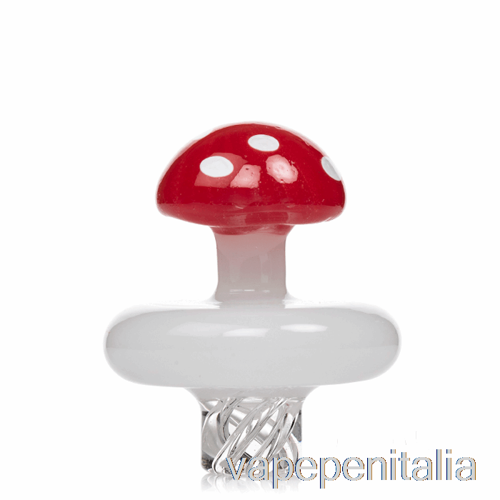 Scatola Vape Mod Mj Arsenal Fungo Spinner Carb Cap Rosso Bianco